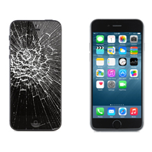 Two smartphones. One new and one with broken screen.; Shutterstock ID 244183243; PO: Zeus